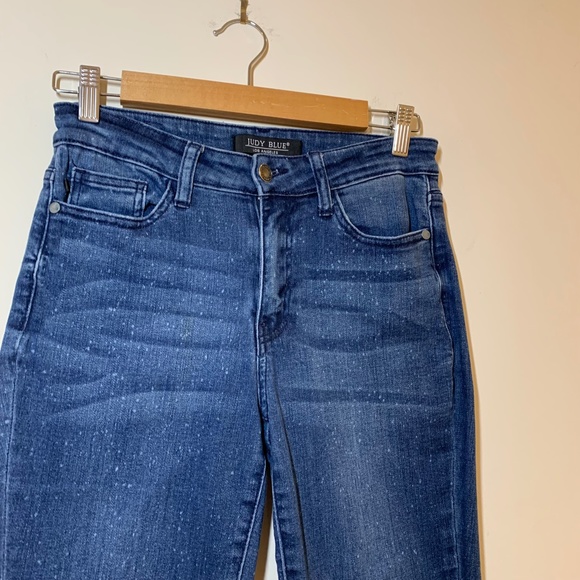 Judy Blue Relaxed Fit Mineral Wash Mid Rise Stretch Denim Jeans size 5/ 27 - Picture 4 of 16